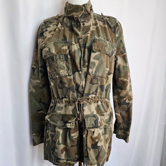 Love Tree Jackets & Blazers - Love Tree S Camo Pattern‎ Military Utility Style Drawstring Jacket